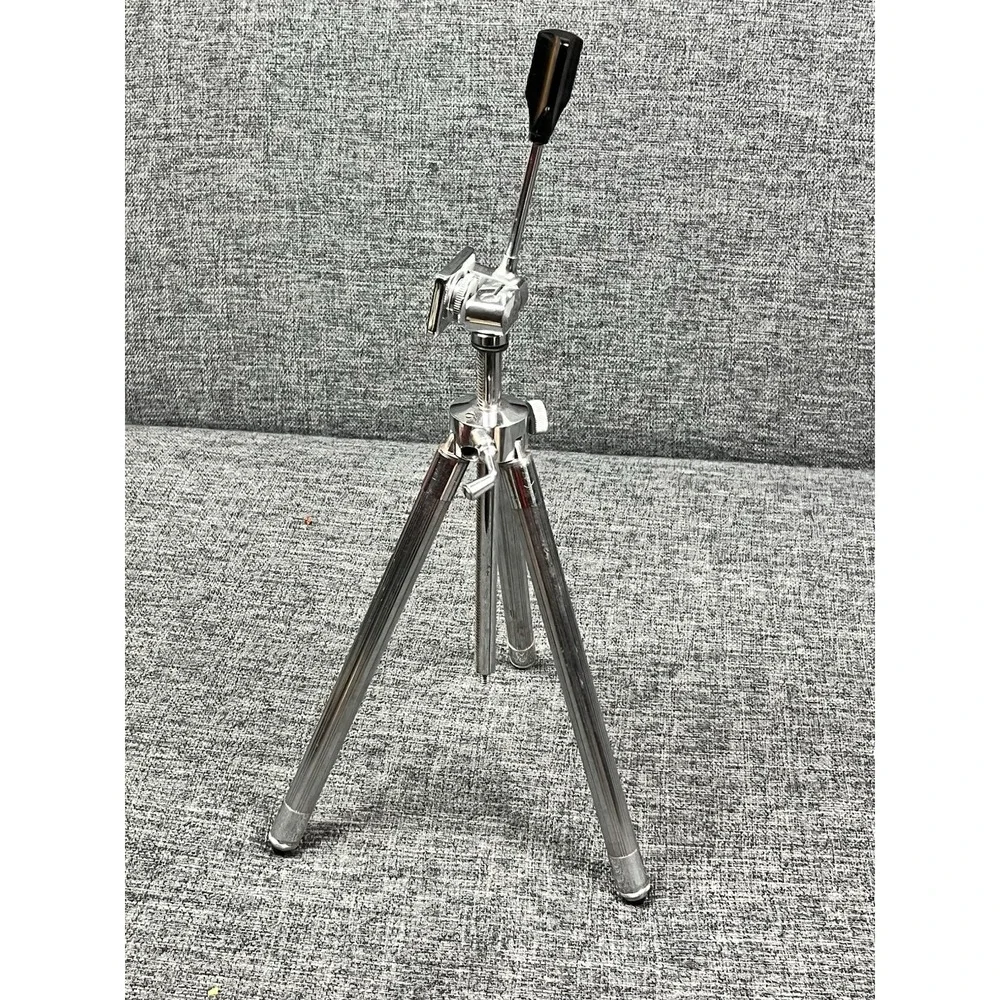 Vintage SUNSET Tabletop Telescoping Chrome Tripod With Case Japan 11